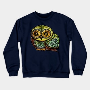 Owl Henna Tattoo Crewneck Sweatshirt